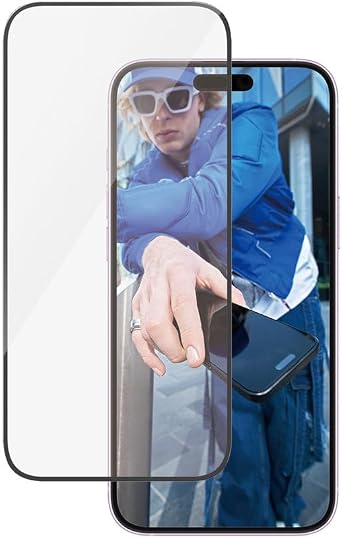 K r lmaz Cam Ultra Geni  Fit Ekran Koruyucu Folyo Apple iPhone 16 Plus/15 Plus/14 Pro Max i in, Kenardan Kenara Sertle tirilmi  Cam, D me/ izilme Korumas , Parmak  zi  nleyici, Kolay Kurulum