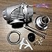 Universal HKS2 SQV SSQV BOV Turbo Blow Off Valve BOV With Adapter Flange Silver