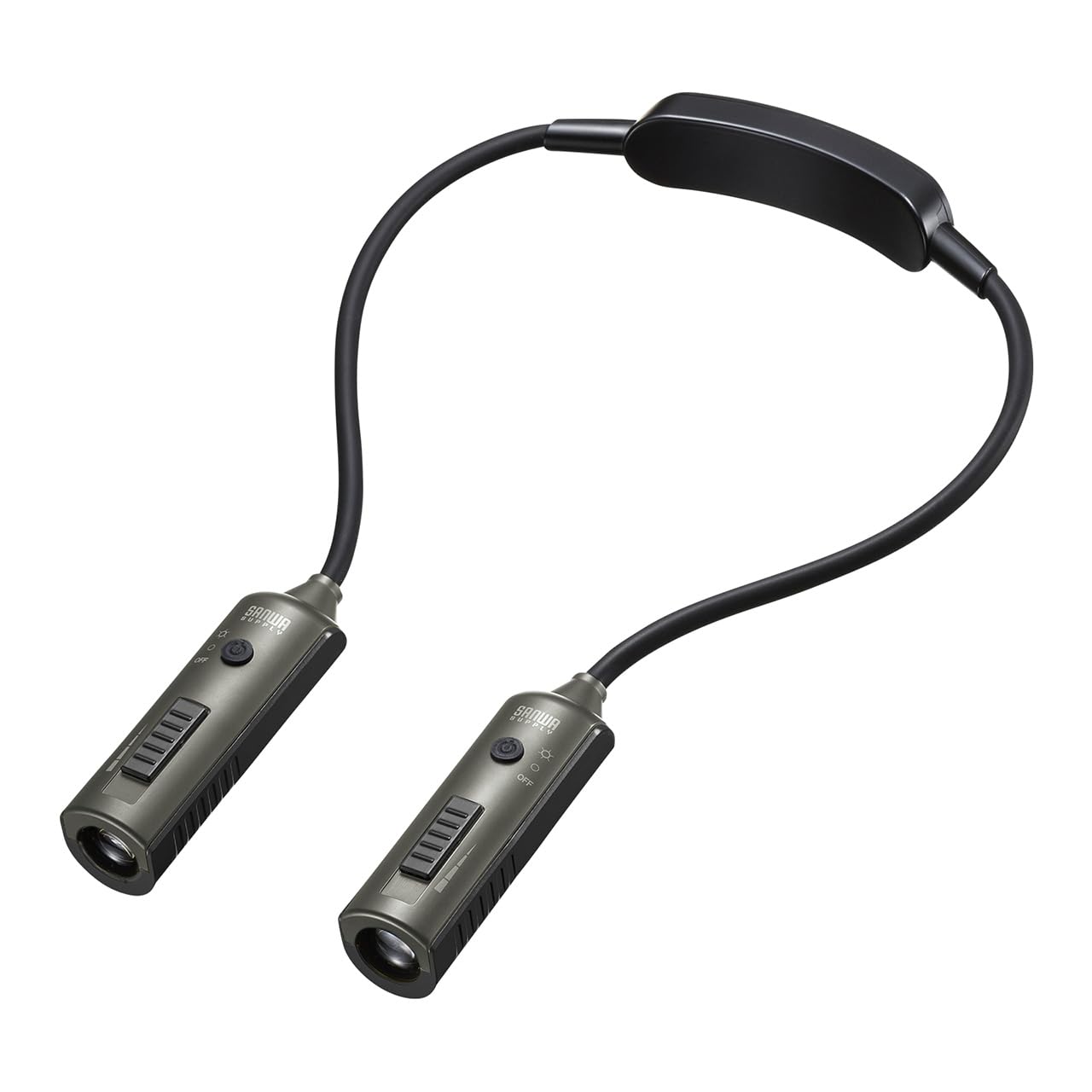 Amazon.co.jp: サンワダイレクト ネックライト LED 充電式 首掛け 照射