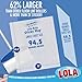 LOLA Rola Sticky Mop Refills, Giant Adhesive Roller, 180 Sheets, Traps Dirt, Dust & Hair, Pet Hair Remover, Floor & Carpet Cleaner, 6 Pack