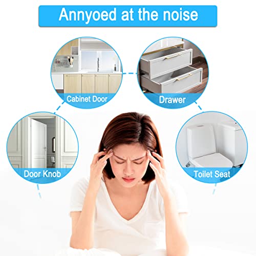 Cuttable Cabinet Door Bumpers, Premium Clear Soft Bumper Pads, Strong Self-Adhesive Furniture Pads Suitable For Many Furniture And Appliances Sound Dampening Buffer Pads (5.9"X 6.3"X 0.08", 2 Pcs) #TOP3