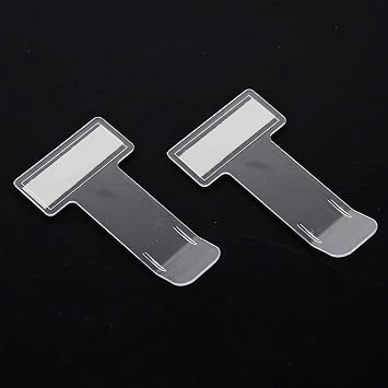 2 Pcs Car Transparent Invoice Ticket Folder Car Windscreen Window Parking Permits Ticket Holder Clip