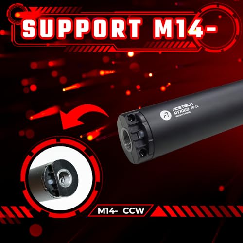 Image of ACETECH Airsoft Tracer Unit 14mm CCW Negative Thread Glow in The Dark LED Lighting Effect Supports Green BB ONLY (AT1000)