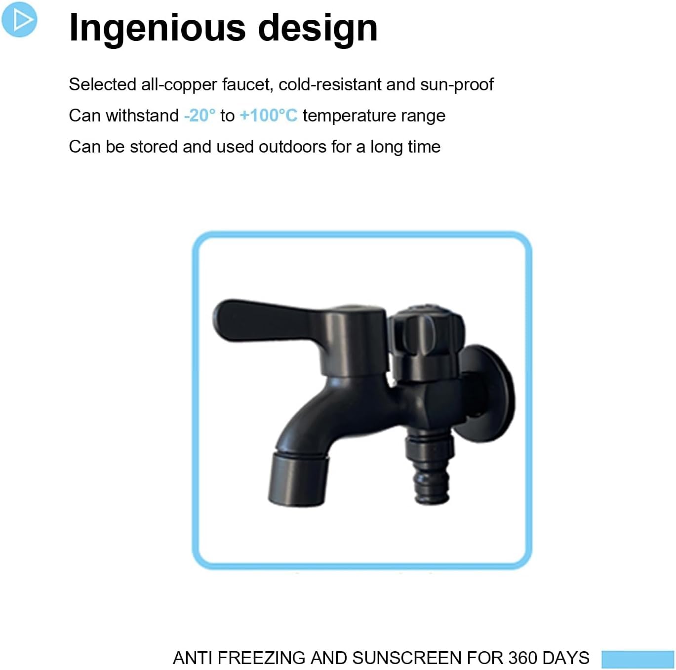 Columna de Agua para Jardín Soporte De Manguera Jardín Independiente Con Grifo - Columna Agua Al Aire Libre Acero Inoxidable Montado En El Piso