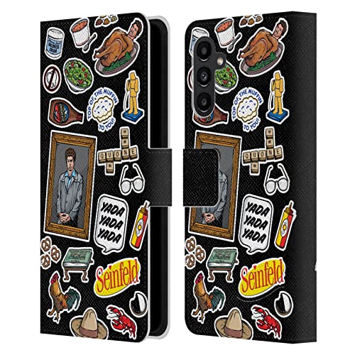 Étui portefeuille Seinfeld Samsung A13 5G en cuir protecteur imprimé collage