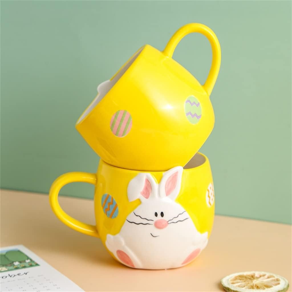Cute rabbit Mug cartoon ceramic cup milk children's breakfast water cups coffee mugs