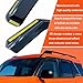 in-Channel Window Visors Vent Deflectors Compatible with Dodge Durango 2011-2024, Sun Visor Wind Shades Window Rain Guards Dark Smoke Exterior Car Accessories 4pcs