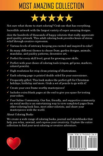 Life Of The Wild: A Whimsical Adult Coloring Book: Stress Relieving Animal Designs: A Swear Word Col