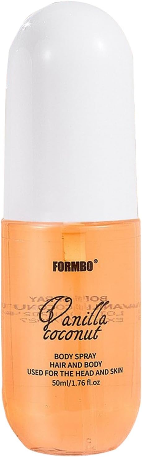 Perfumed Mist For Women 50ml Vanilla Coconut Body Spray Fruity Body Mist Body & Hair Fragrance Spray Perfumed Fragrance Spray Long Lasting Fragrance Spray For Travel, Gift For Women