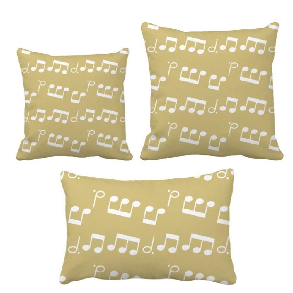 Coussin note de musique avec insert moelleux pour confort lombaire decoration sofa