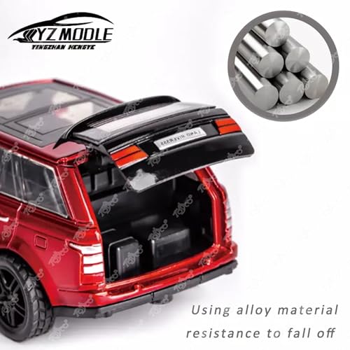 Image of toyco Alloy Metal SUV Toy Car for Kids | Pull Back Unbreakable Small Toy Cars | Openable Doors, Smooth & Shiny Edges |1:36 Scale | Gift Toys for Boys and Girls Age 3+ | (Range Rover)