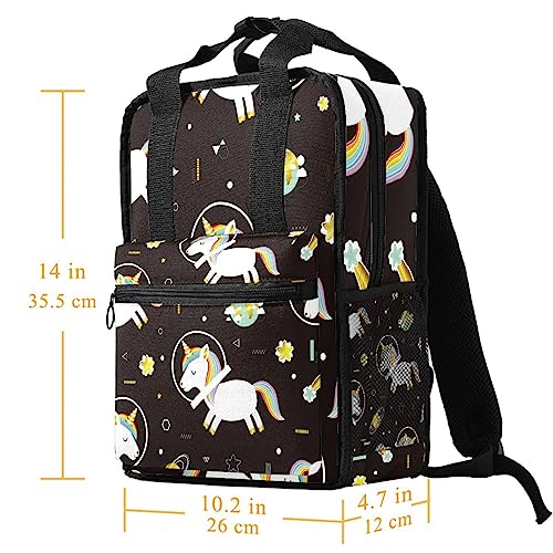 Sac à dos garçon licorne astronaute ajustable contre le mal de dos