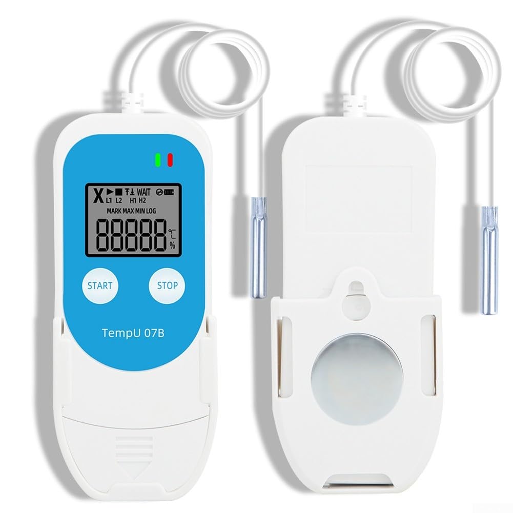 Temperatur- und Feuchtigkeits-Datenlogger, USB-Konnektivität, LCD-Display für Kühlkettentransport und -speicherung