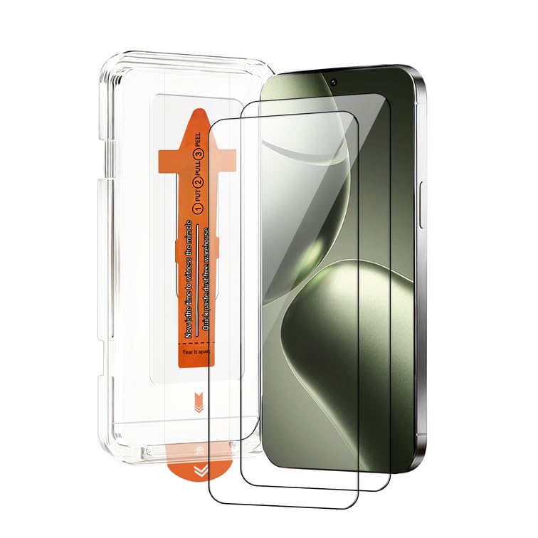 chejuza gehärtetes Glas für Xiaomi 14T 5g [2 Stück] schnelle Installation vollständige Abdeckung blasenfrei Härte 9H Glas hohe Definition Displayschutzfolie