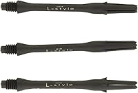 Vista 23 de Carbon Dart Shafts – Locked & Silent (Spinning) – 9 Sizes – for Soft Tip & Steel Tip Darts – Lightweight, Durable, Professional Grade