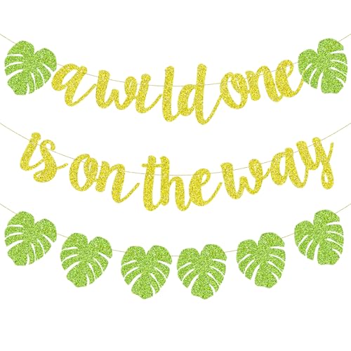 Merriva Wild One Banner with Leaves