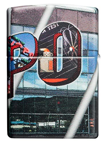Encendedor de bolsillo Zippo color gris retro miniatura 3