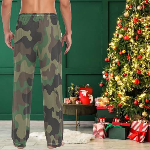 visesunny Men's Pajama Pants 100% Cotton Lounge Soft Warm Sleepwear Pants PJ Bottoms Drawstring and Pockets4