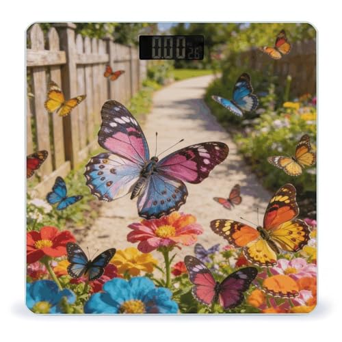 Báscula digital de baño Butterfly con sensores precisos miniatura 1