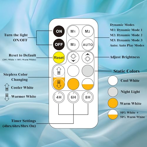beatineon Warm White LED Neon Rope Light, 16.4FT White Flexible Strip Lights, Cuttable Dimmable Linkable Waterproof DIY Neon Signs for Bedroom Kitchen Home RVs Decor with Remote and Power Adapter by beatineon - Image 8