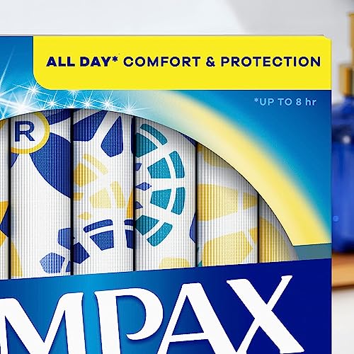Image of Tampax Pearl Tampons Multipack, Light /Regular /Super Absorbency, with Leakguard Braid, Unscented, 94 Count (Pack of 2)