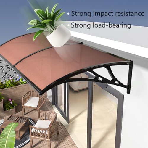 Auvent en polycarbonate résistant aux UV et d'une durabilité supérieure