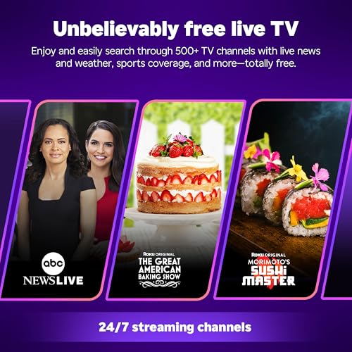 Image of Roku Smart TV 2026 - 65-Inch Select Series, 4K QLED TV - Roku TV with Voice Remote - Flat Screen QLED Television with Wi-Fi for Streaming Live Local News, Sports, & Movies - Bluetooth Headphone Mode