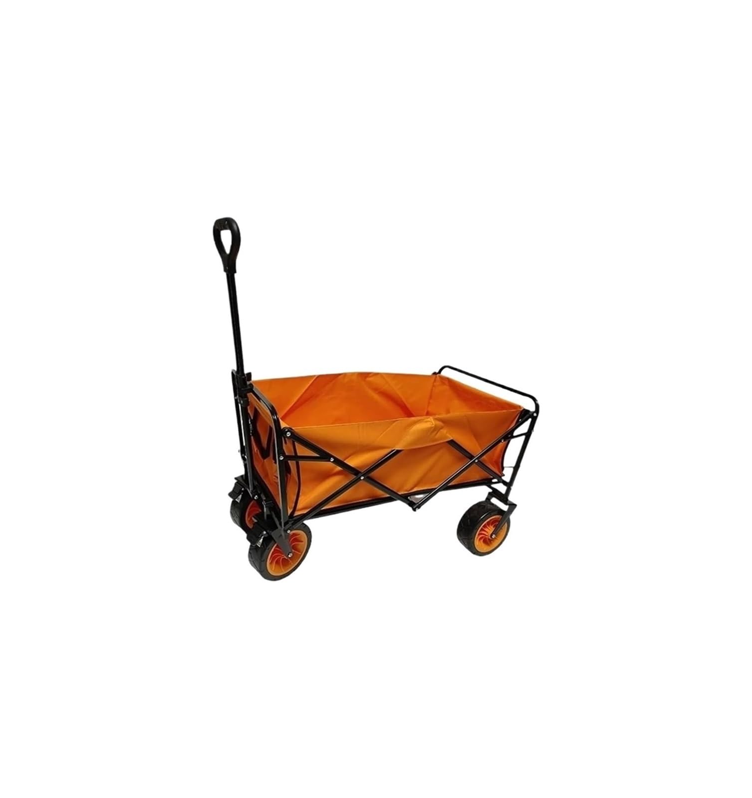 Fgjsfhrdtu Orange Off-Road Wheel Shopping Cart, Outdoor Camping Trailer Trolley(Orange)