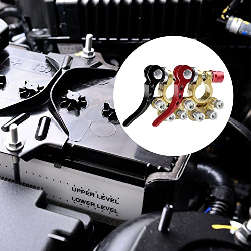 Gvolatee 2 pieces Terminali Batteria Ottone