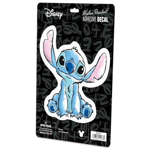Image of Disney Lilo and Stitch Adhesive Vinyl Decal - Adorable Stitch Sticker for Car - Great Gift Idea