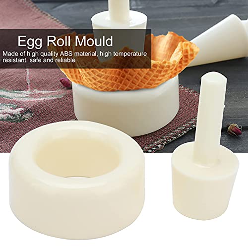 Image of Waffle Cone Maker, Flower Basket Shape Cream Horn Molds Egg Roll Maker DIY Cooking Molds Baking Accessories for Home Kitchen