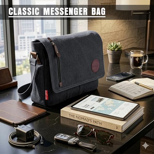 Image of Storite Sling Cross Body Travel Office Business Satchel Messenger One Side Shoulder Bag for Men & Women
