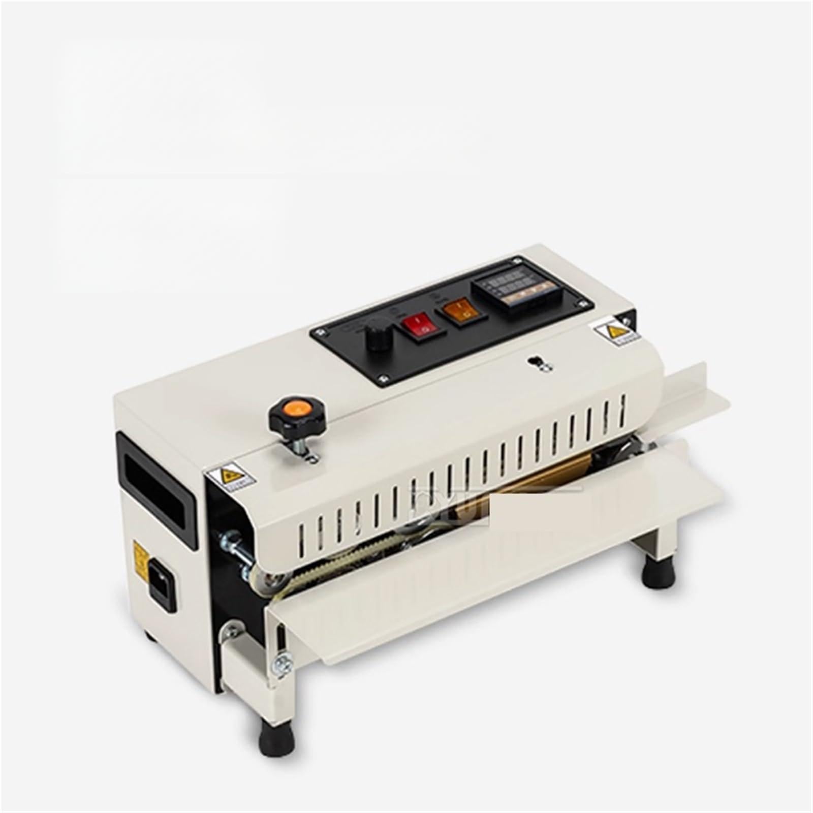 Máquina automática de sellado continuo FR-400 - Selladora térmica bolsas aluminio y polietileno for uso comercial doméstico Alta eficiencia(Printable date)