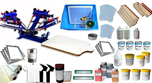 4 Color Silk Screen Printing Press 4 Color Single Station Consumables Kit