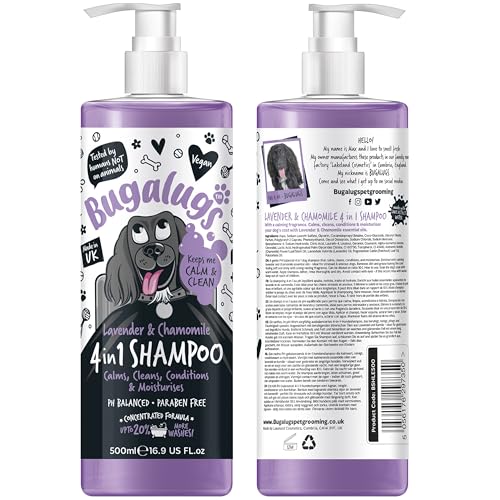 Bugalugs 4in1 Lavender & Chamomile Dog Shampoo - 500ML