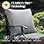 MIXPATIO Patio Furniture Set 5 pcs, Outdoor Patio Furniture, 3-Seat Sofa, 2 Rocking Chairs, 2 Ottomans and 5.75" Extra Thick Cushion, Patio Conversation Set for Garden Backyard Deck,Grey