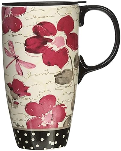 Miniatura 12 de DUSVALLY Taza de Café de Viaje Taza de Café de Cerámica Taza de Café con Tapa Tazas de Viaje Taza de Café de Lata Taza de Café Alta Tazas de Viaje