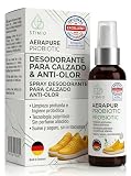 Stimio – ¡Adiós al mal olor de pies! Spray desodorante probiótico y enzimático contra el sudor – Elimina olores con microorganismos activos – Natural, ecológico y sin perfumes sintéticos