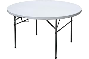 Foldable Round Table for Versatile Indoor and Outdoor Gatherings