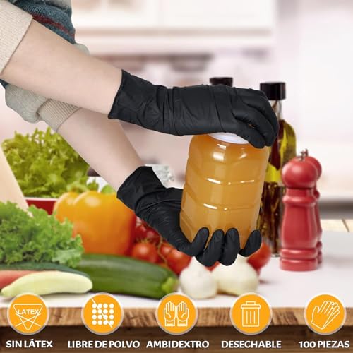 Guantes de nitrilo largos 6 Imagen adicional