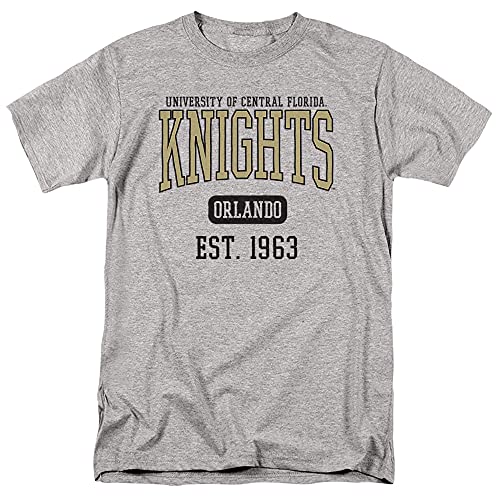University of Central Florida UCF UCF Knights Official Est. Date Unisex Adult T Shirt,Athletic Heather, Medium