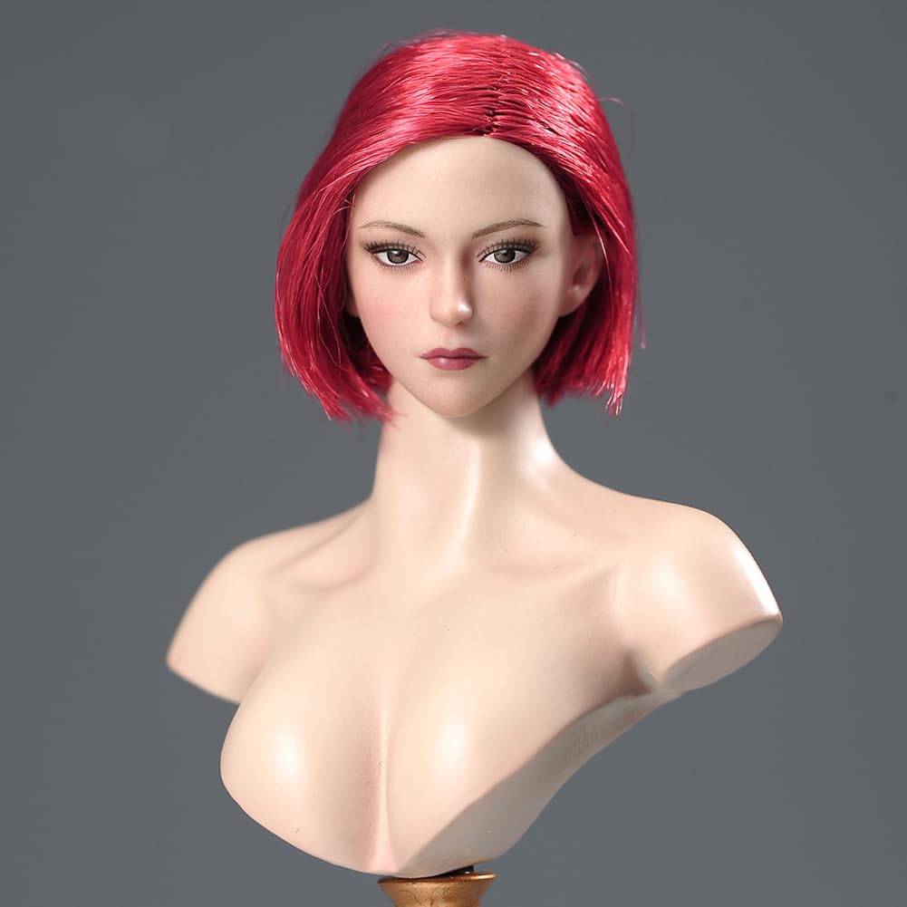 Amazon.co.jp: 1/6スケール 女性ヘッド スカルプト 美女兵 植毛ヘッド
