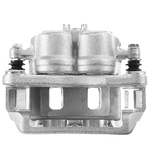 Image of Detroit Axle - Front Left Brake Caliper for Subaru Forester Outback Impreza Legacy, Brake Caliper with Bracket Assembly Replacement