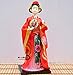 Produktbild Chinesische Hübsche Figur,Rosé Blumen Auf Lüfter,Handgefertigte Kleine Statue Ornament Vintage Skulptur Collectibles Statuette Artwork Einrichtung Geschenke Für Zu Hause Schreibtisch Wohnzimmer Sc