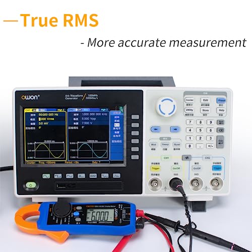 Image of Clamp Meter CM2100 OWON Digital Meter AC /DC Tester 20,000 Counts with True-RMS Test Capacitance Resistance Diodes Continuity NCV VFC Function