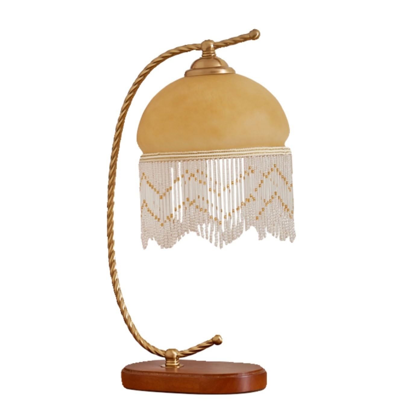Zeng25liangOu-12 Bedside Lamps Bedroom Tassel Desk lamp, Living Room Study, Bedside Atmosphere Lighting Fixture