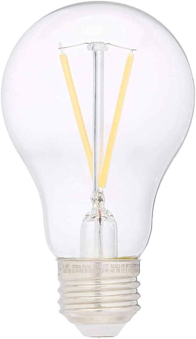 Review Product Amazon Basics 40W Equivalent, Clear, Soft White, Non-Dimmable, 10,000 Hour Lifetime, A19 LED Light Bulb | 6-Pack Top Rated Amazon Basics 40W Equivalent, Clear, Soft White, Non-Dimmable, 10,000 Hour Lifetime, A19 LED Light Bulb | 6-Pack