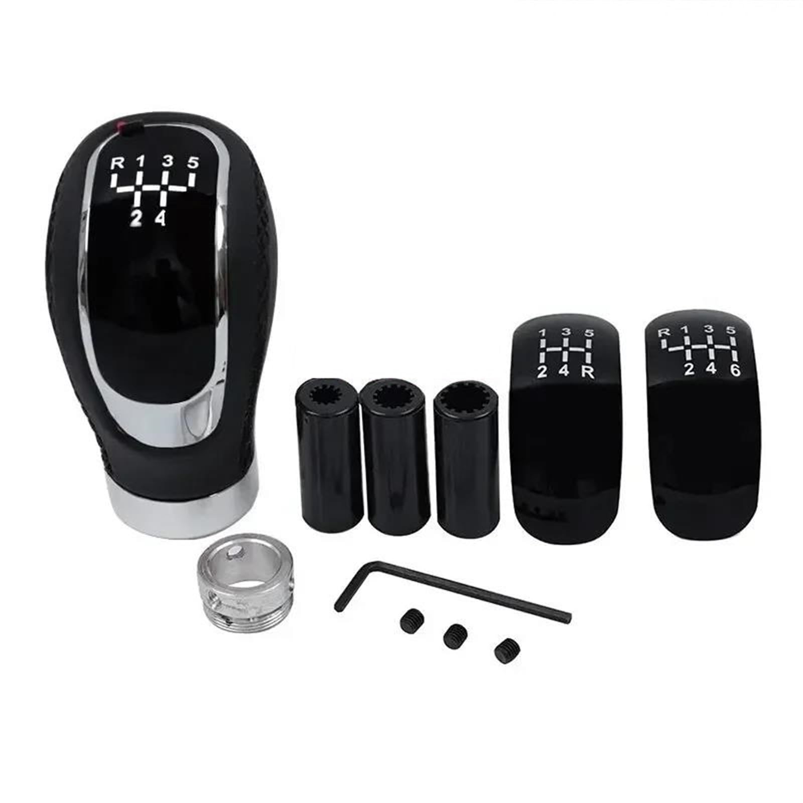 Ydxherta D Universal 5/6 Spee Gear Shift Knob Shifter Lever Handle Modifie Stick Leather Auto Accessories For Manual Car Modles Spare Parts(D)