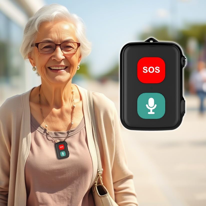 SOS Elderly GPS Locator Anti-fall Sensor Waterproof IP67 Two-Way ...