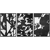 SIGNWIN Canvas Print Wall Art Trio of Fern Leaves in Vases Plants Floral Illustrations Modern Art Industrial Multicolor Pastel for Living Room, Bedroom, Office - 16